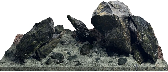 Picture of Lamela WIO Jade Bliss River zestaw do dekoracji do akwarium grafitowy 19 kg pudeko