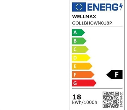 Picture of Wellmax Lampa LED Bulkhead + PIR Czujnik Ruchu Owalny Biay 18W 92lm/W 1650lm IP54 Neutralna 4000K SAMSUNG / GOL1BHOWN018P