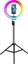 Picture of Lampa piercieniowa Techonic  LED Ring Stream piercieniowa FULL COLOR 12 cali z uchwytem na telefon + statyw