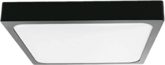 Изображение Lampa sufitowa V-TAC Plafon LED Kwadrat 24W 42cm z Czujnikiem Ruchu V-TAC Czarny VT-8624S neutralna