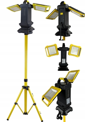 Picture of Lampa warsztatowa LED HERCULES 2x25W 4000lm i 2000lm 6500K IP54 na statywie GW-0032