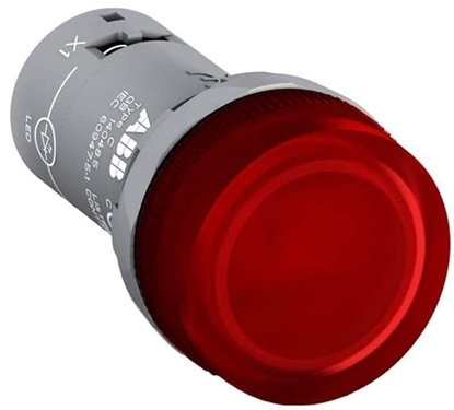 Attēls no Lampka kompaktowa z diod 22mm czerwona CL2-623R 230V AC 1SFA619403R6231