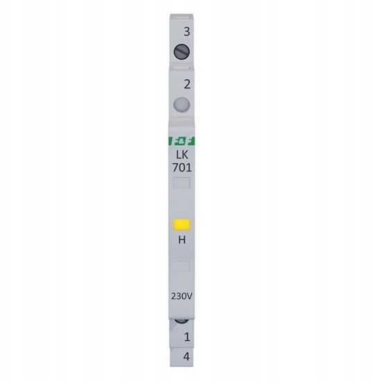Изображение Lampka moduowa 1-fazowa óta LED Slim 1/2 moduu 230V LK-701Y