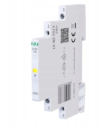 Attēls no Lampka moduowa 1-fazowa z zabezpieczeniem óta 1/3S LED 230V LK-BZ-701Y