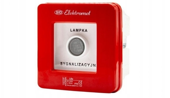 Picture of Lampka sygnalizacyjna czerwona podtynkowa LSp 230c ID 911482