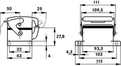 Изображение LAPP Obudowa gniazda pulpitowa EPIC H-B 16 AD-LB (10073900)
