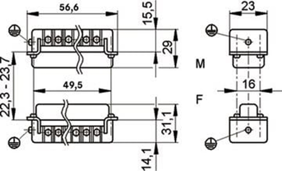 Изображение LAPP Wkad zcza 10P+PE eski 16A 250V EPIC H-A 10 BS (10441100)