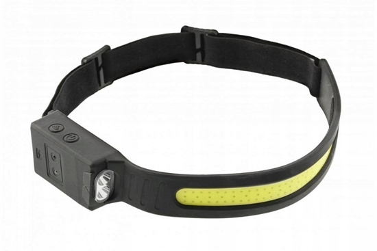 Picture of Latarka LED czoowa akumulatorkowa COB USB 5 funkcji HT1E426