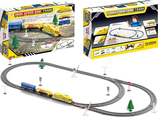 Picture of LeanToys Dua Kolejka Elektryczna Pocig Tory Wagony wiato LEAN Toys