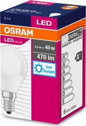 Attēls no Ledvance arówka LED E14 4,9W/865 E14 VALUE CL P FR 40 non-dim 4,9W/865 4058075127630