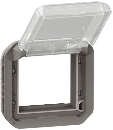 Изображение Legrand Adapter mozaikowy przezroczysty 2 modul antracyt