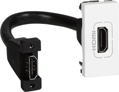 Attēls no Legrand Gniazdo HDMI typu A z przewodem biae (78778)