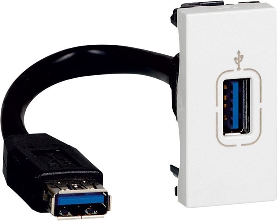 Picture of Legrand Gniazdo USB 3.0 z przewodem biae (078746)