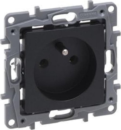Изображение Legrand Niloe Selection Gniazdo 2p+z 16A 250V (bez przesony, zaciski rubowe) antracyt 762240