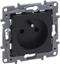Изображение Legrand Niloe Selection Gniazdo 2p+z 16A 250V (z przeson, zaciski rubowe) antracyt 762227