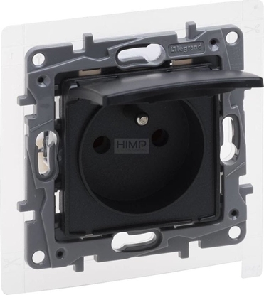 Picture of Legrand Niloe Selection Gniazdo 2p+z IP44 16A 250V z przeson, zaciski rubowe antracyt 762237