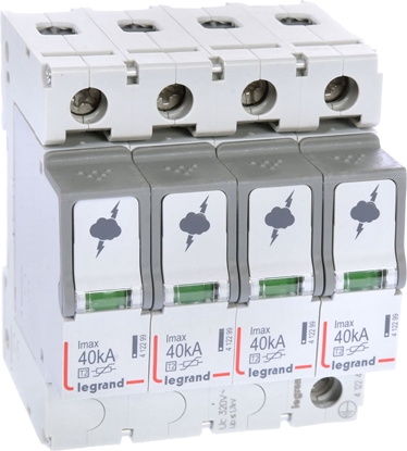 Attēls no Legrand Ogranicznik przepi ON300 C 4P 40kA 1,7kV - 412243