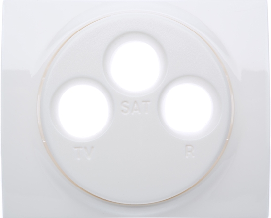 Изображение Legrand Plakietka gniazda RTV/SAT SISTENA LIFE arctic 771073