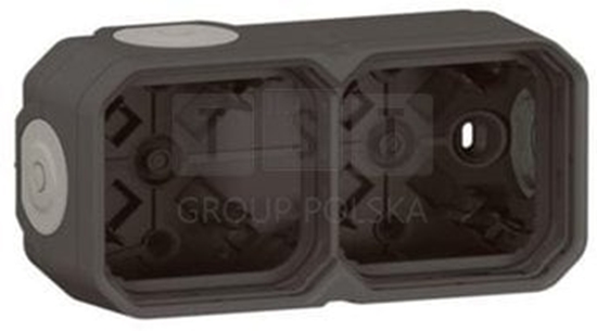 Picture of Legrand Legrand Plexo NEW 2fach Gehäuse 069602L horizontal u.vertikal anthrazit 1 (069602L)