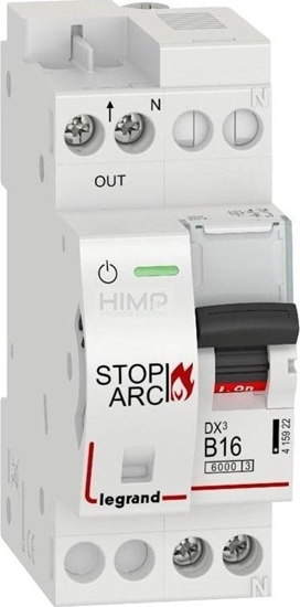 Picture of Legrand Przeciwpoarowy detektor iskrzenia DX3 STOP ARC zintegrowany z wycznikiem 1P+N 6kA B16 415922