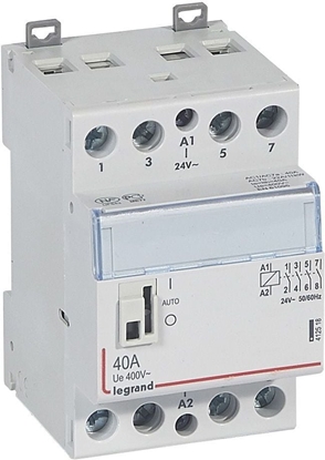 Picture of Legrand Stycznik moduowy SM340 40A 24V 4NO z manipulatorem (412518)