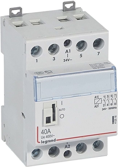 Picture of Legrand Stycznik moduowy SM340 40A 24V 4NO z manipulatorem (412518)