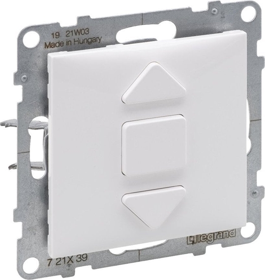 Picture of Legrand SUNO - cznik rolet - 6 AX - 250 V~ - 3 pozycyjny: góra, dó, stop - bezporednie sterowanie roletami, Biay - Legrand 721139 himp