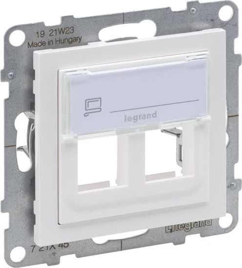 Picture of Legrand SUNO Adapter KEYSTONE podwójny biay 721145