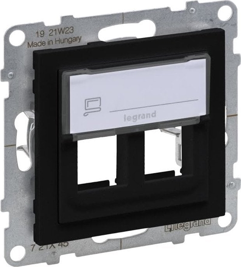 Picture of Legrand SUNO Adapter KEYSTONE podwójny czarny 721445