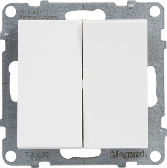 Picture of Legrand SUNO cznik wiecznikowy podwójny biay 10AX 250V zaciski automatyczne 721105