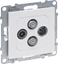 Picture of Legrand SUNO Gniazdo antenowe TV-R-2xSAT kocowe 1,5dB biae 721170