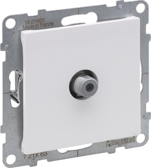 Picture of Legrand SUNO Gniazdo telewizyjne typ F kocowe 1,5dB biae 721163