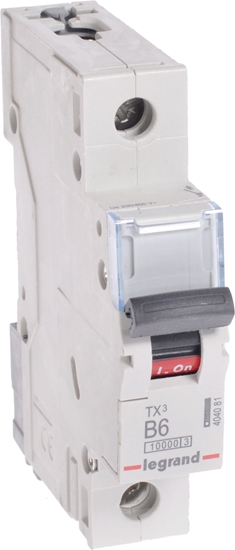 Picture of Legrand Wycznik nadprdowy 1P B 6A 10kA AC S311 TX3 (404081)