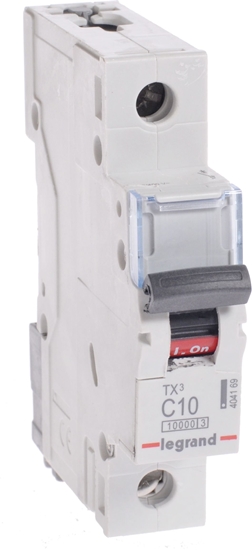 Picture of Legrand Wycznik nadprdowy 1P C 10A 10kA AC S311 TX3 (404169)