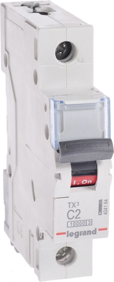 Picture of Legrand Wycznik nadprdowy 1P C 2A 10kA AC S311 TX3 (404164)