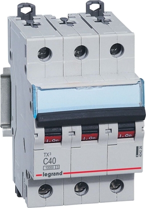 Attēls no Legrand Wycznik nadprdowy 3P C 40A 10kA AC S313 TX3 (404226)