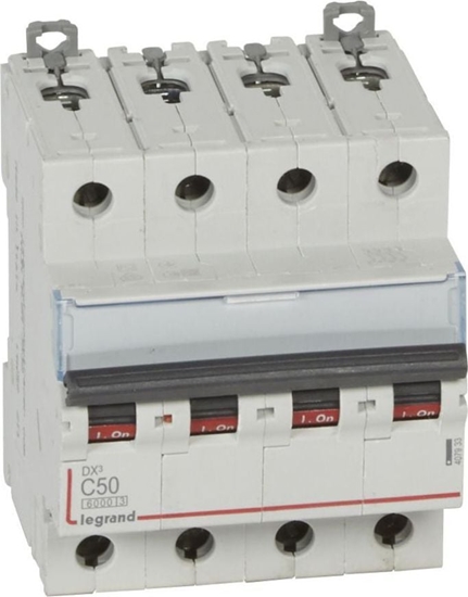 Picture of Legrand Wycznik nadprdowy 4P C 50A 6kA S304 DX3 (407933)