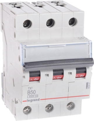Picture of Legrand Wycznik nadprdowy S303 B50 TX3 50A 6kA 403407
