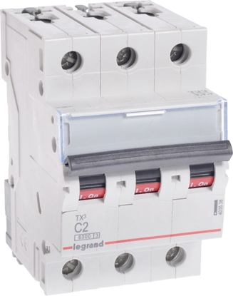 Attēls no Legrand Wycznik nadprdowy S303 C2 TX3 2A 6kA 403538