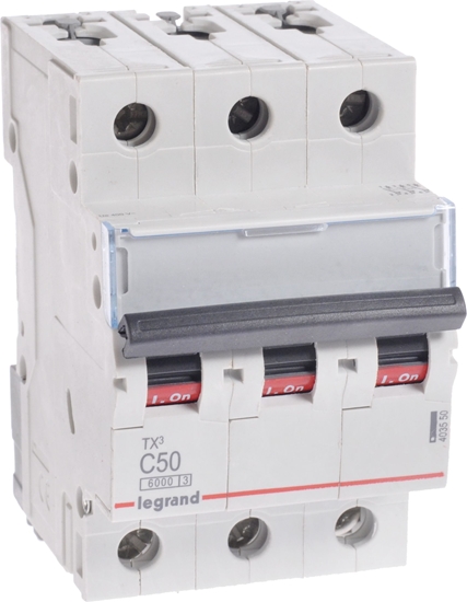 Picture of Legrand Wycznik nadprdowy S303 C50 TX3 50A 6kA 403550