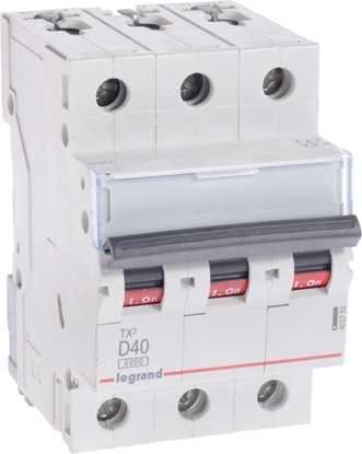Attēls no Legrand Wycznik nadprdowy S303 D40 TX3 40A 6kA 403759