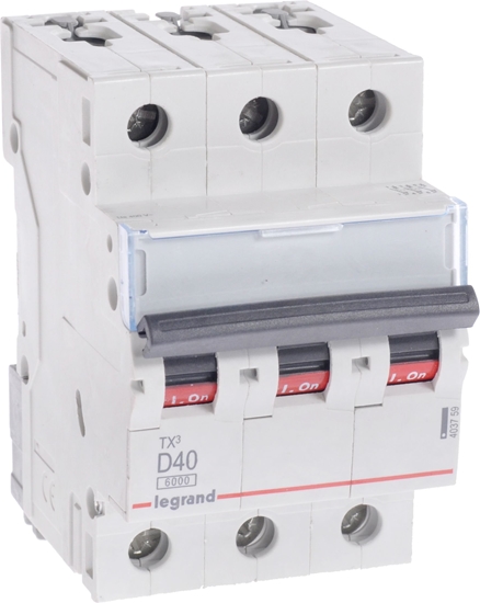 Picture of Legrand Wycznik nadprdowy S303 D40 TX3 40A 6kA 403759
