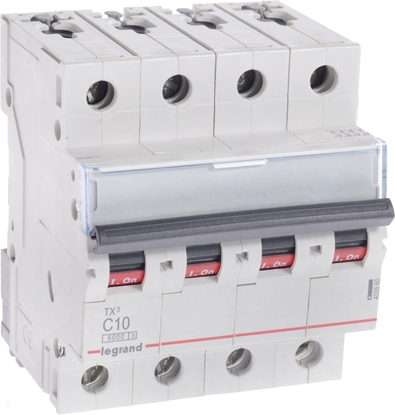 Attēls no Legrand Wycznik nadprdowy S304 C10 TX3 10A 6kA 403560