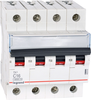 Attēls no Legrand Wycznik nadprdowy S304 C16 TX3 16A 6kA 403562