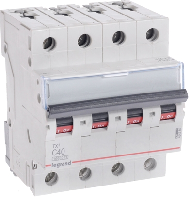 Attēls no Legrand Wycznik nadprdowy S314 TX3 4P C 40A 404260