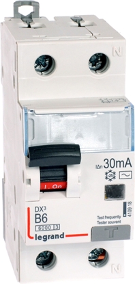 Picture of Legrand Wycznik rónicowo-nadprdowy 2P 6A B 0,03A typ AC P312 - 410918