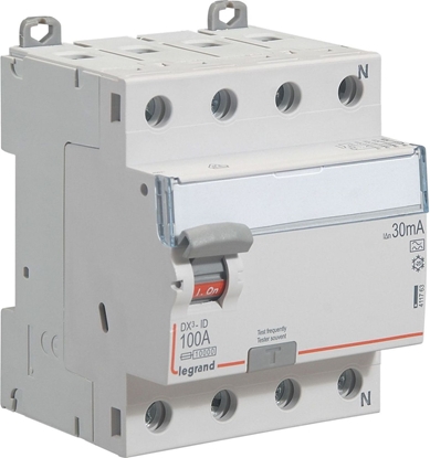 Attēls no Legrand Wycznik rónicowopradowy 4P 100A 0,03A typ A P304 DX3 (411763)