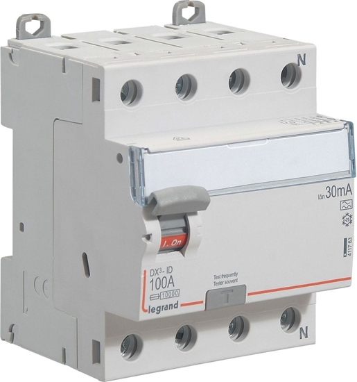 Picture of Legrand Wycznik rónicowopradowy 4P 100A 0,03A typ A P304 DX3 (411763)