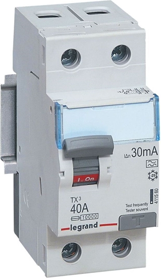 Picture of Legrand Wycznik rónicowoprdowy 2P 40A 0,03A typ A P302 - 411560