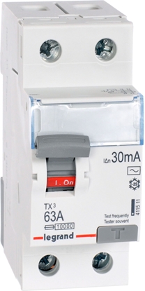 Picture of Legrand Wycznik rónicowoprdowy 2P 63A 0,03A typ AC P302 - 411511